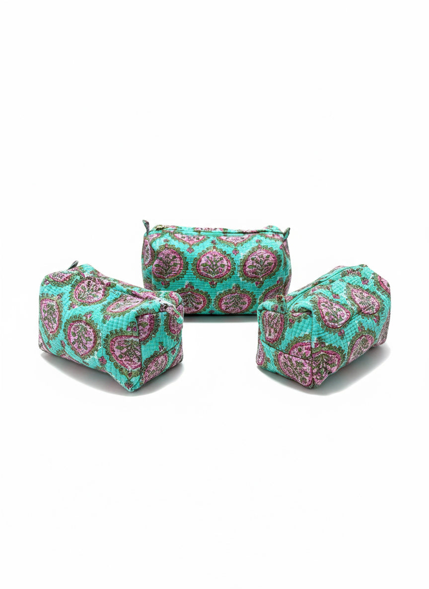 The Lotus Cosmetic Case (Multi Sizes)