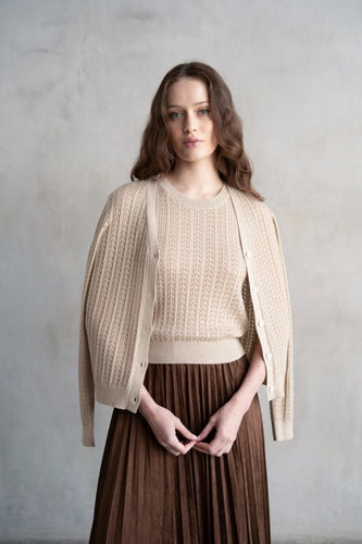 The Maggie Cardigan (Tan)