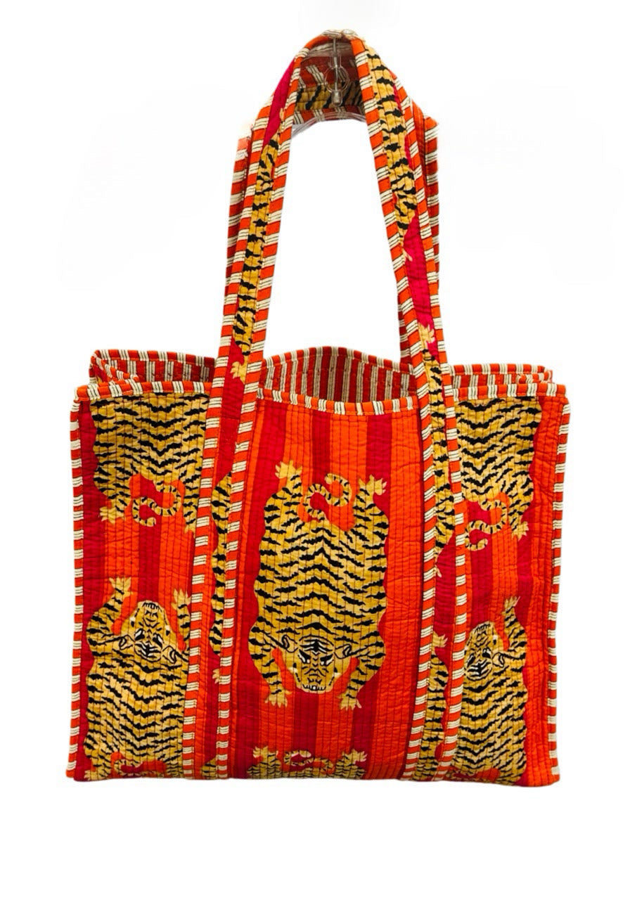 Large Weekender Tote Bag (Tiger)