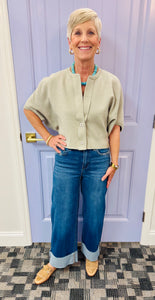The Josslyn Cardigan (Cloudy Gray)