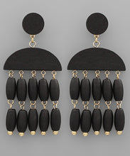 Wooden Tassel Earrings