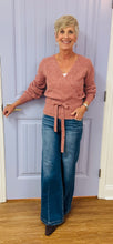 The Lydia Wrap Sweater (Rose)