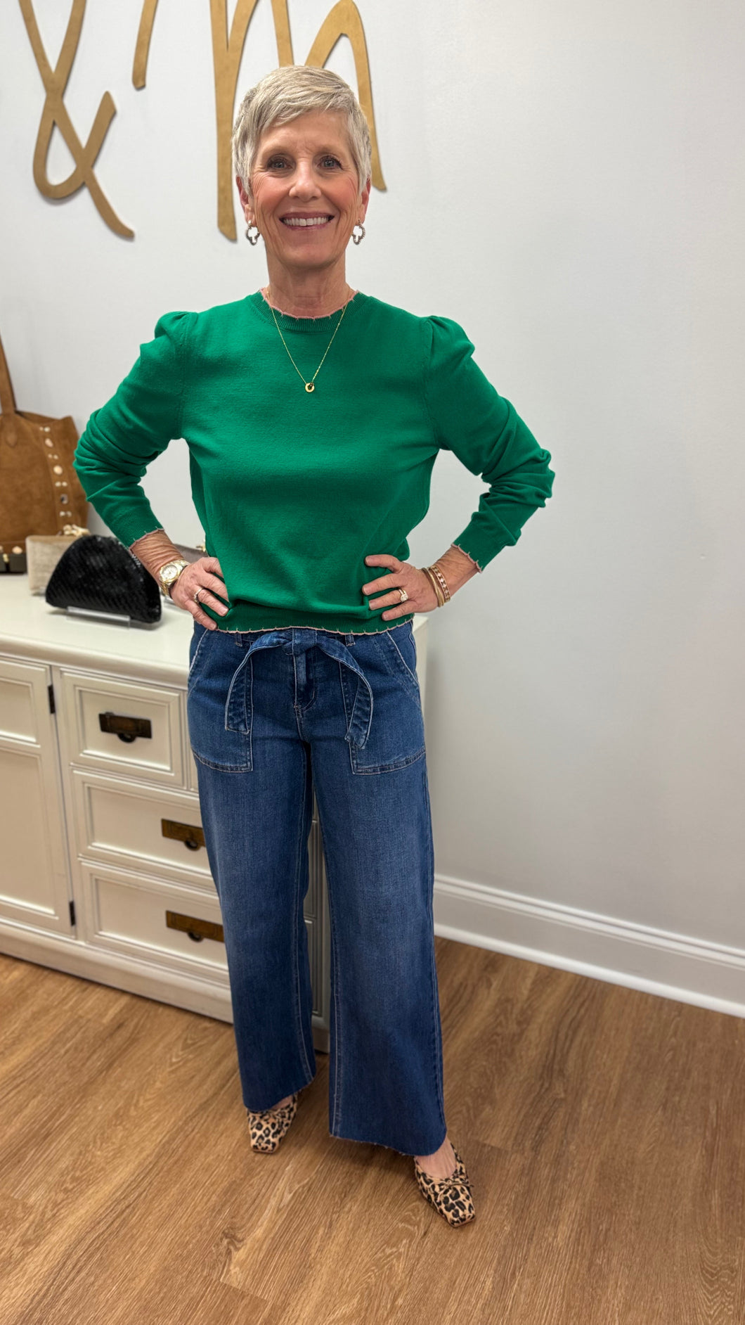 The Edie Sweater (Kelly Green)