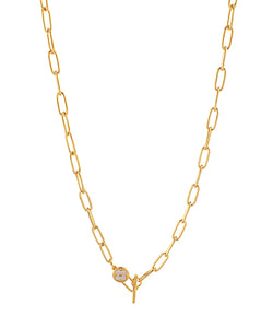 Clover Paper Clip Necklace