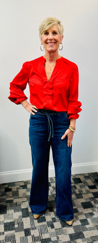 The Talia Blouse (Red)