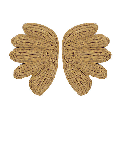 The Polly Raffia Earrings *Final Sale
