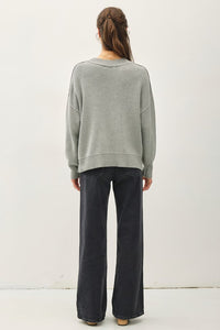 The Taylor Sweater (Heather Grey)