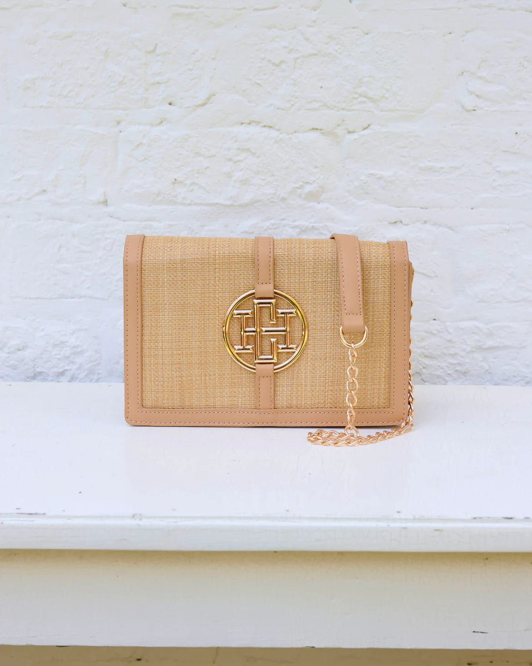 The Cecilia Circle Logo Bag (Natural Straw) *40% off with code