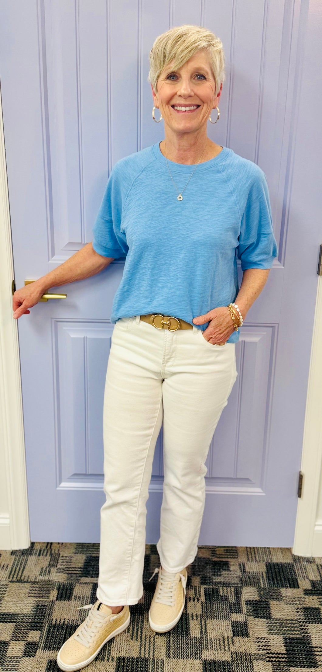 The Raglan Sleeve Tee by Lilla P (Malibu)