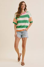 The Parker Sweater (Green/Orange)