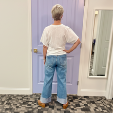 The C&M Wide Sleeve Slub Cotton Tee  (Marshmallow)