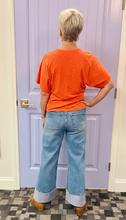 The C&M Wide Sleeve Slub Cotton Tee (Papaya)