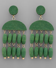 Wooden Tassel Earrings