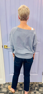 The Cory Sweater (Soft Blue)