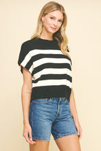 The Abby Top (black/ivory)