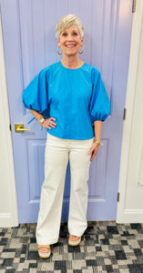 The Cora Top by Joy Joy (Pool Blue)