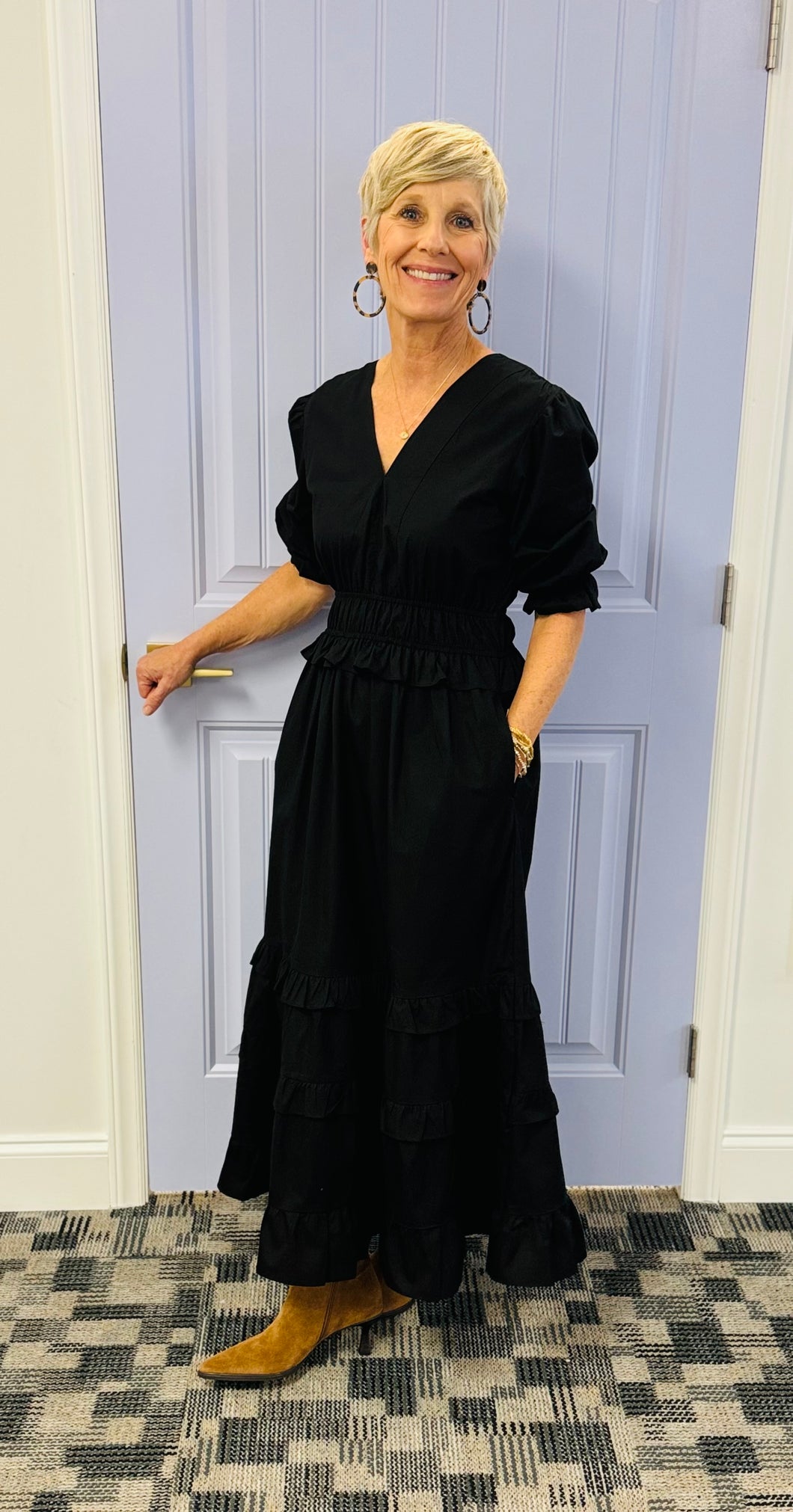 The Karina Maxi Dress (Black)