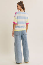 The Parker Sweater (Fuchsia/Lemon)