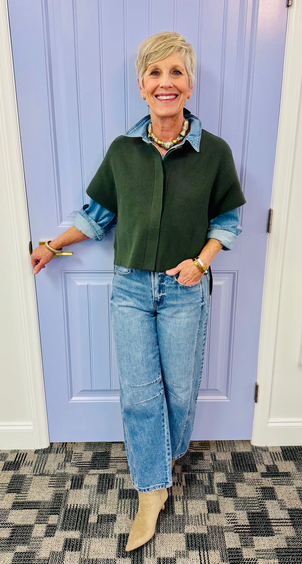 The Cara Cardigan(Olive)