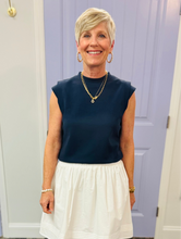 The Connor Top (Navy)