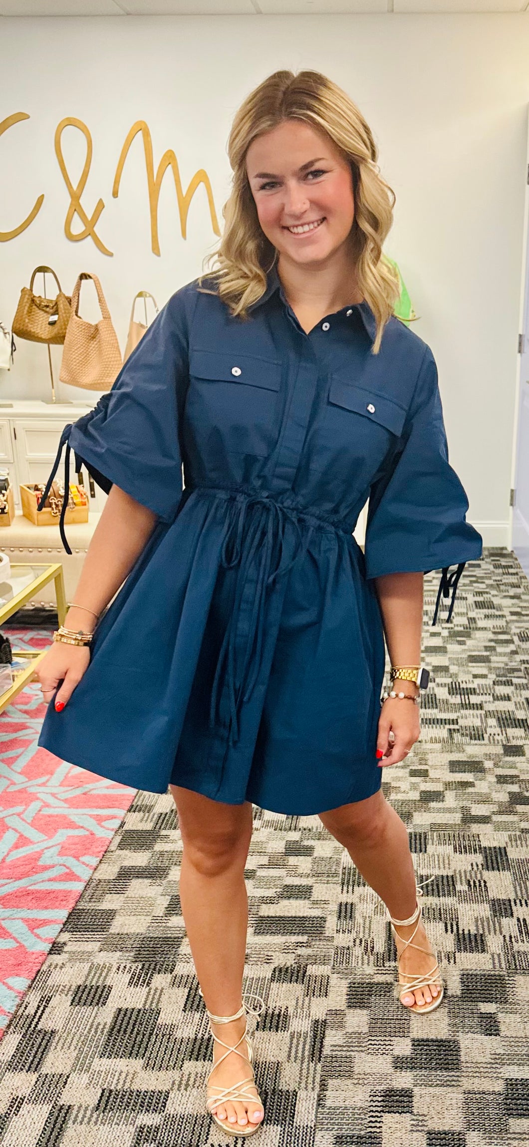 The Nellie Dress (Navy)