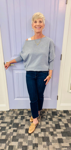 The Cory Sweater (Soft Blue)
