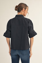 The Charlize Button Down (Black)
