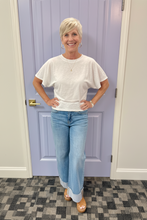 The C&M Wide Sleeve Slub Cotton Tee  (Marshmallow)