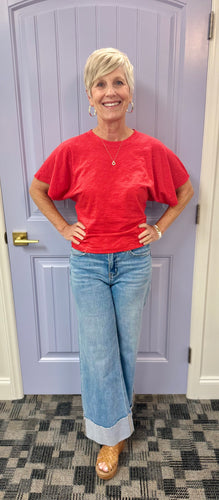 The C&M Wide Sleeve Tee (Scarlet)