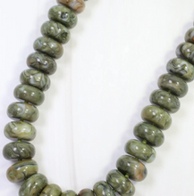 The Pipestone Marble Beaded Necklace (Olive)