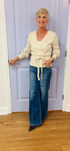 The Lydia Wrap Sweater (Cream)