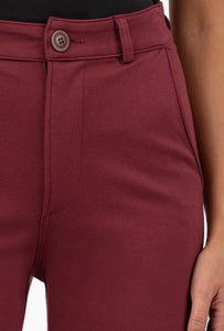 The Meg Wide Leg Trouser (Wine)