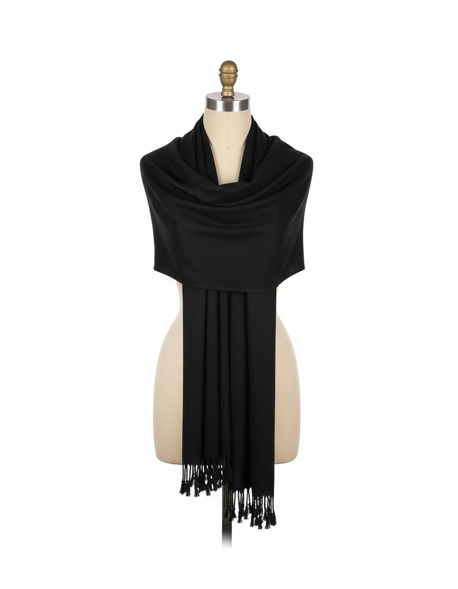 Black Pashmina Wrap