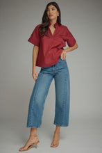 The Dottie Top (Burgundy)