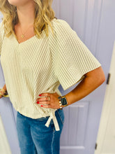 The Louisa Top  (Black Stripe)