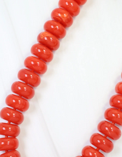The Pipestone Marble Beaded Necklace (Fall Orange)