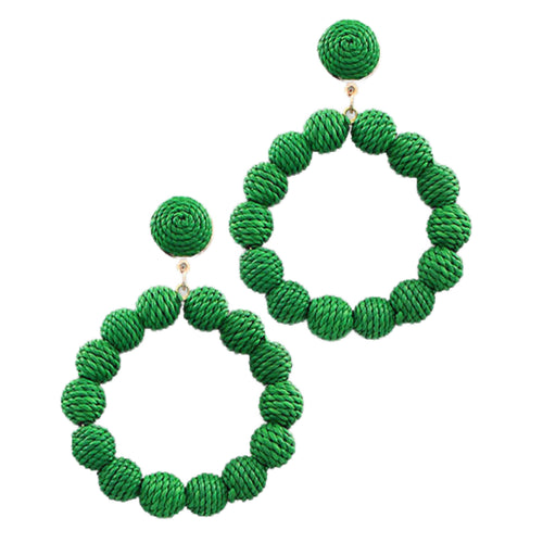 Daphne Wrapped Circle Earrings