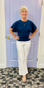 The C&M Wide Sleeve Tee (Nautical Blue)