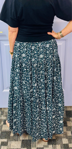 The Cecily Skirt (Black & White Print)