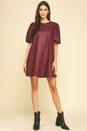 The Gizelle Dress (Burgundy)