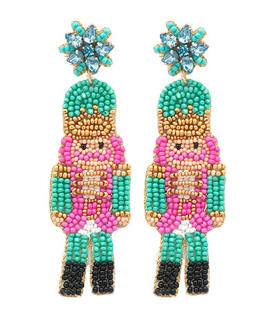 Turquoise Toy Soldier Earrings