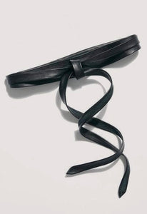 Black Wrap Belt (Midi size-slightly thinner than regular wrap belt)