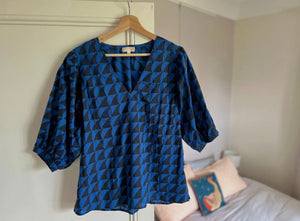 The Pheobe Top (Midnight Shark)