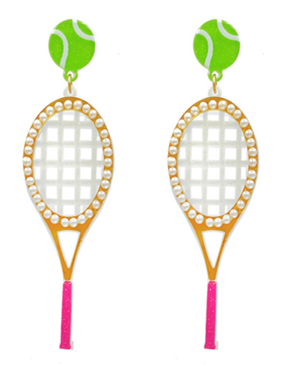 Tennis Racket earrings