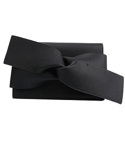 Bow Leather Clutch