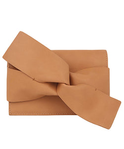 Bow Leather Clutch