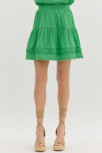 The Merit Skirt (Kelly Green)