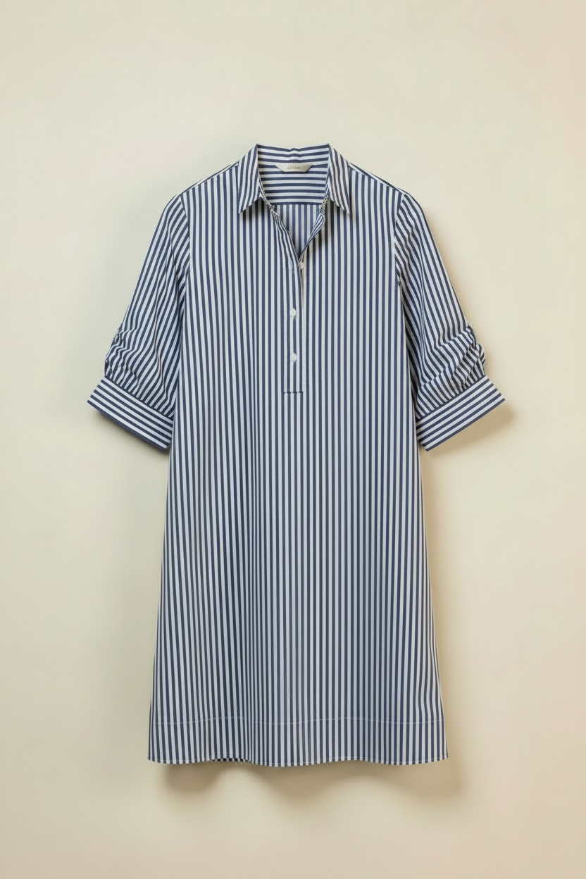 soren long sleeve shirt dress The Soren Dress (Blue) Size Large (12)