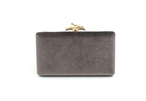 The Serena Clutch (Pewter)