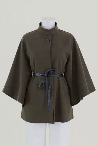 The Brandi Cape Coat (Chocolate)